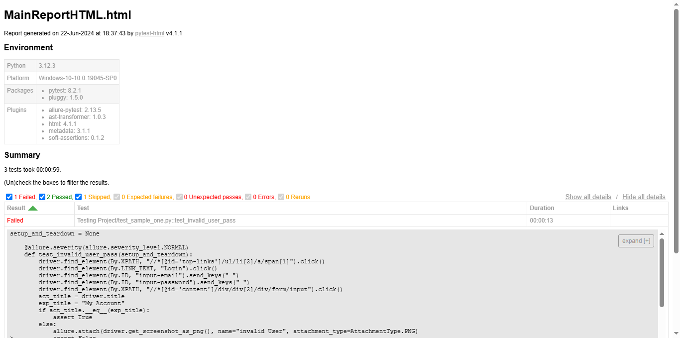 Testing Project